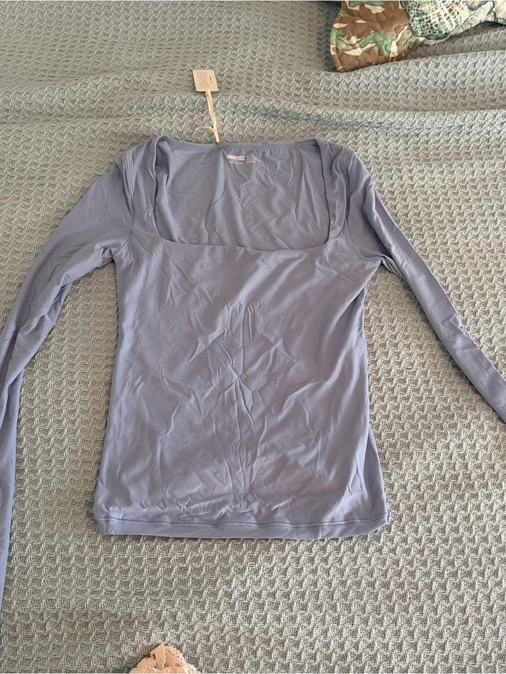 aerie Square Neck Long Sleeve Top